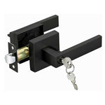 Golder Door Lock,Square Door levers for Bathroom, Bedroom, and Rooms