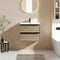 Goldea 24" Vanity with Sink, Modern Vanity Bathroom with 2 Extra Big Drawers, Wall Mounted Floating - gd003 Series