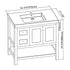 Dowell 36" Freestanding Bathroom Vanity with Single Basin - Two Soft-Close Doors, One Soft-Close Drawer, One Shelf - 036 36 Series