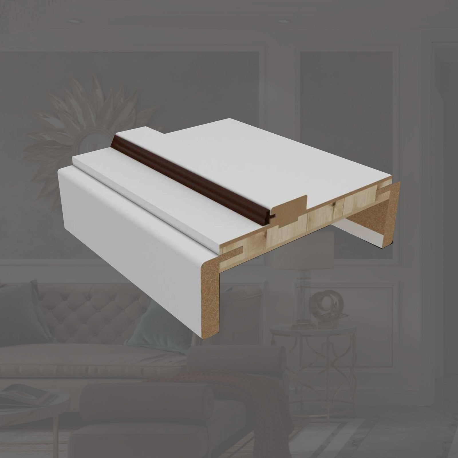 Dowell Flush Door Slab, Door Frame Kit