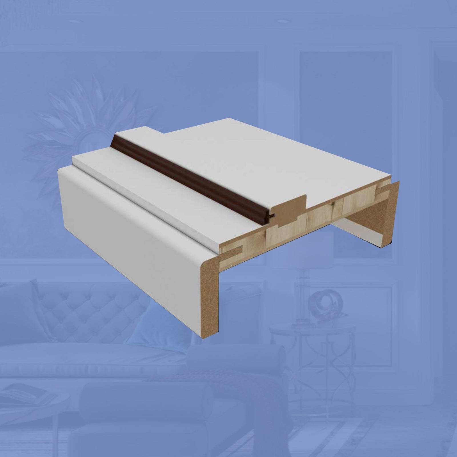 Dowell Primed Door Slab, Door Frame Kit