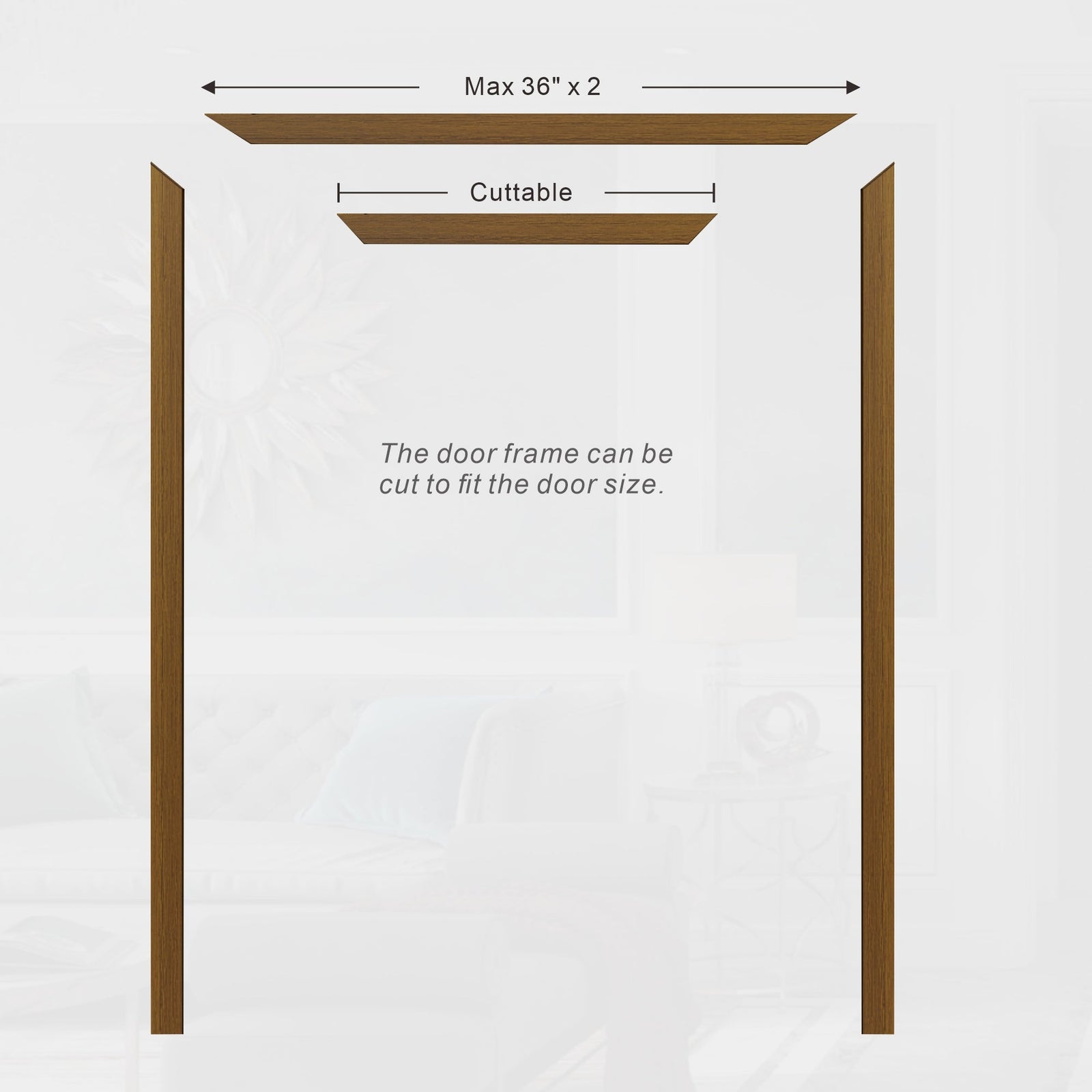 Dowell Flush Door Slab, Door Frame Kit