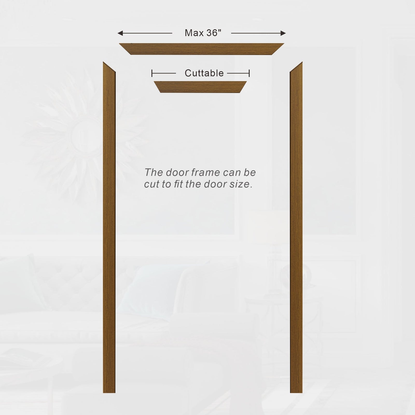 Dowell Flush Door Slab, Door Frame Kit