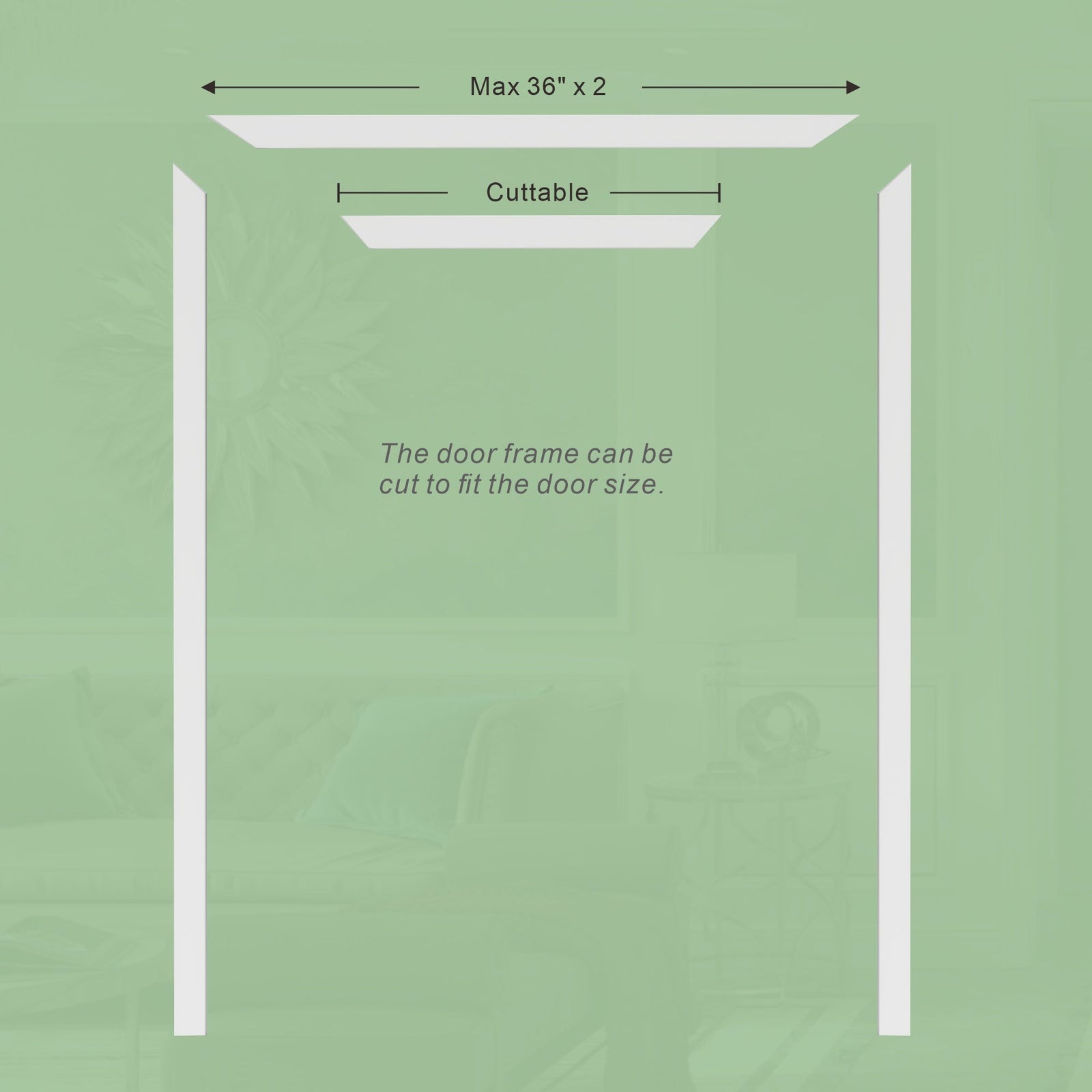 Dowell Primed Door Slab, Door Frame Kit