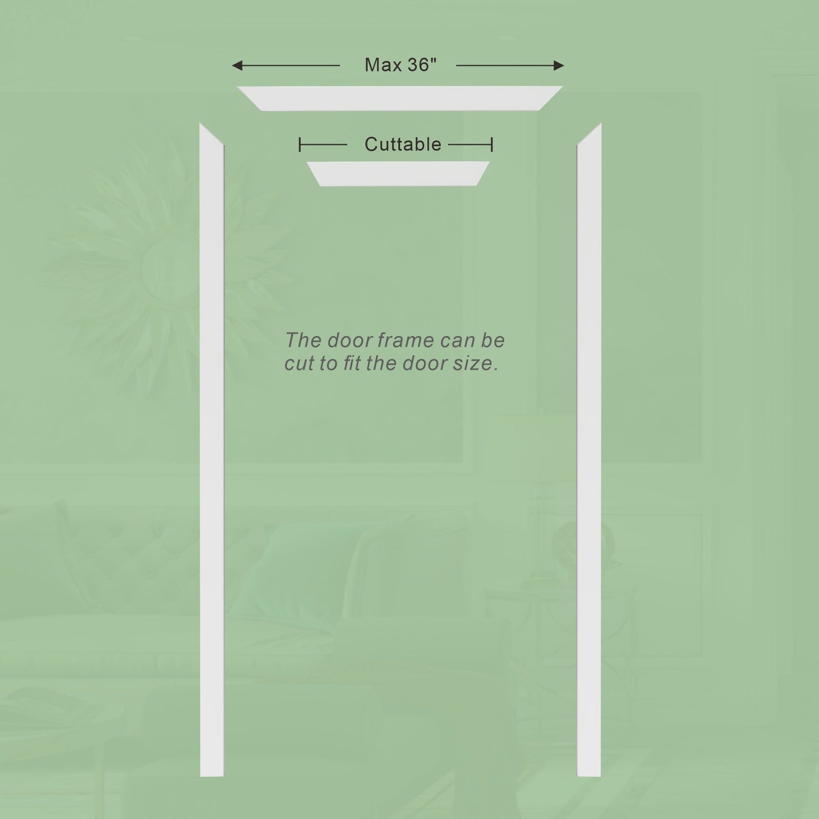 Dowell Primed Door Slab, Door Frame Kit