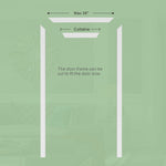 Dowell Primed Door Slab, Door Frame Kit
