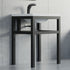 Dowell 24" Bathroom Basin Stand Black Pedestal - 7003 Series