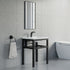 Dowell 24" Bathroom Basin Stand Black Pedestal - 7003 Series
