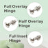 Dowell Soft-Close Adjustable Cabinet Hinge, Nickel Finish