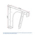 Dowell Universal ADA Vanity Bracket Heavy-Duty Commercial Bracket Floating Medical Support Bracket with/without Arm Metal Brackets Suitable for Restroom Vanities, Shelving Units & Work Desks - 7008 Series