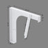 Dowell Universal ADA Vanity Bracket Heavy-Duty Commercial Bracket Floating Medical Support Bracket with/without Arm Metal Brackets Suitable for Restroom Vanities, Shelving Units & Work Desks - 7008 Series