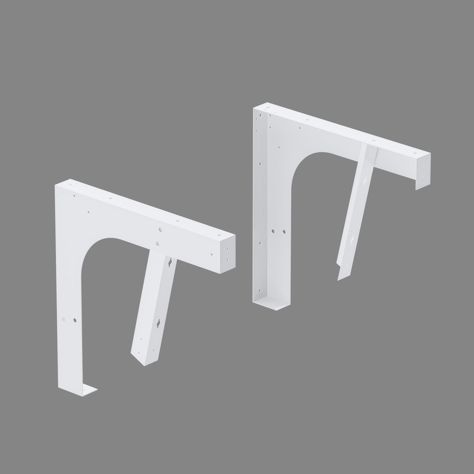Dowell Universal ADA Vanity Bracket Heavy-Duty Commercial Bracket Floating Medical Support Bracket with/without Arm Metal Brackets Suitable for Restroom Vanities, Shelving Units & Work Desks - 7008 Series
