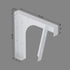 Dowell Universal ADA Vanity Bracket Heavy-Duty Commercial Bracket Floating Medical Support Bracket with/without Arm Metal Brackets Suitable for Restroom Vanities, Shelving Units & Work Desks - 7008 Series