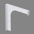 Dowell Universal ADA Vanity Bracket Heavy-Duty Commercial Bracket Floating Medical Support Bracket with/without Arm Metal Brackets Suitable for Restroom Vanities, Shelving Units & Work Desks - 7008 Series