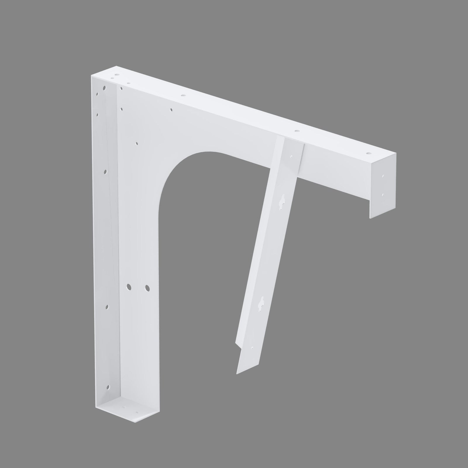 Dowell Universal ADA Vanity Bracket Heavy-Duty Commercial Bracket Floating Medical Support Bracket with/without Arm Metal Brackets Suitable for Restroom Vanities, Shelving Units & Work Desks - 7008 Series