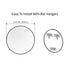 Dowell 23-5/8" Round Wall Mirror for Bath/Living Room/Hallway - Aluminum Frame - 5004 Series