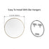Dowell 23-5/8" Round Wall Mirror for Bath/Living Room/Hallway - Aluminum Frame - 5004 Series