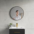 Dowell 23-5/8" Round Wall Mirror for Bath/Living Room/Hallway - Aluminum Frame - 5004 Series