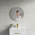 Dowell 23-5/8" Round Wall Mirror for Bath/Living Room/Hallway - Aluminum Frame - 5004 Series