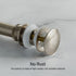 Dowell Pop Up Drain Stopper With/Without Overflow for Bathroom Vanity/Vessel Sink - 6011 07/08 Series