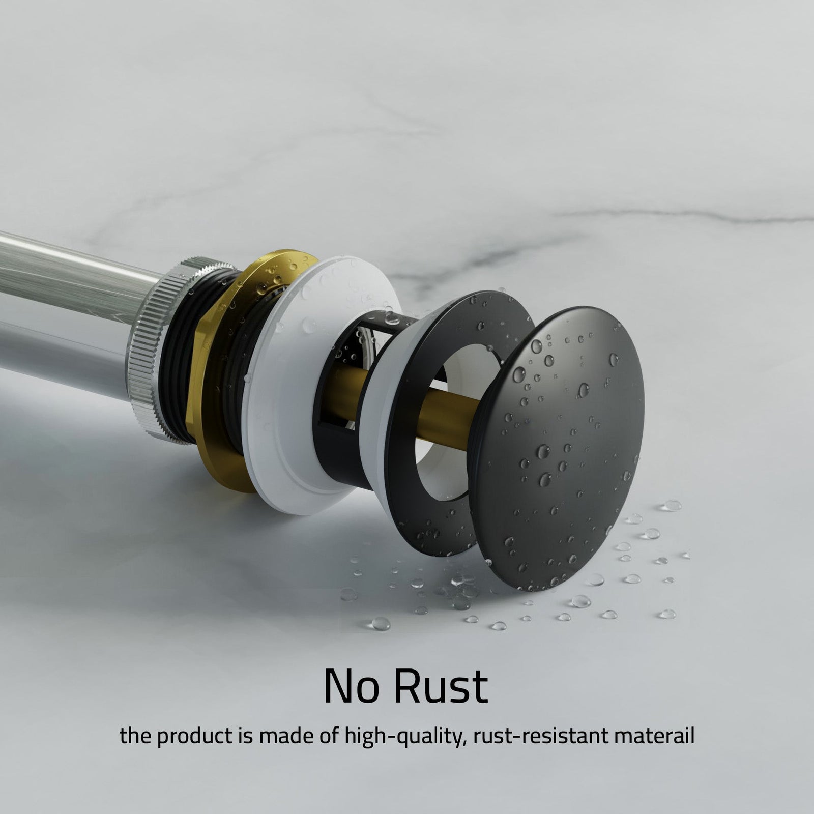 Dowell Pop Up Drain Stopper With/Without Overflow for Bathroom Vanity/Vessel Sink - 6011 07/08 Series
