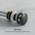 Dowell Pop Up Drain Stopper With/Without Overflow for Bathroom Vanity/Vessel Sink - 6011 07/08 Series