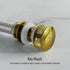 Dowell Pop Up Drain Stopper With/Without Overflow for Bathroom Vanity/Vessel Sink - 6011 07/08 Series