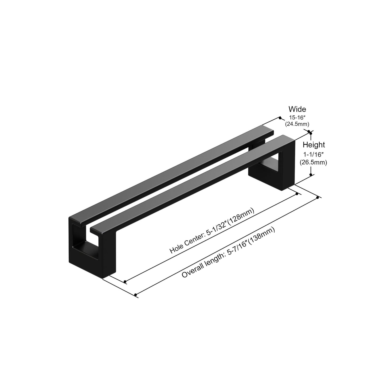 Dowell Cabinet Handle, Drawer/Door Bar Pulls/Handles- 3137 Series