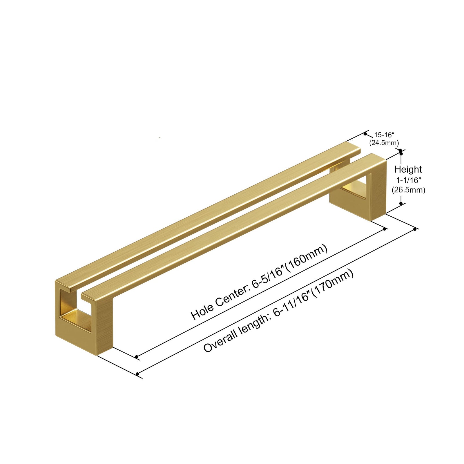 Dowell Cabinet Handle, Drawer/Door Bar Pulls/Handles- 3137 Series