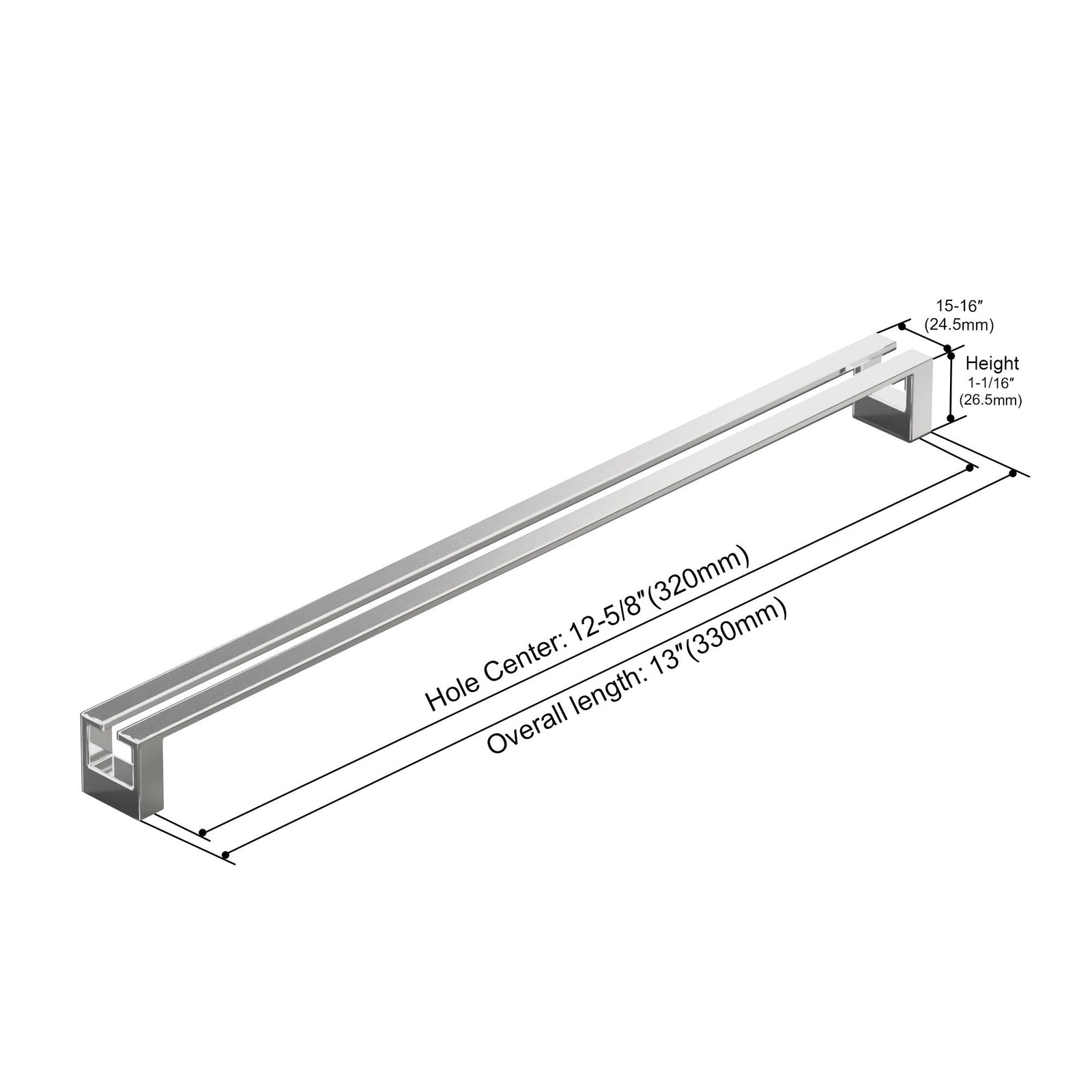 Dowell Cabinet Handle, Drawer/Door Bar Pulls/Handles- 3137 Series