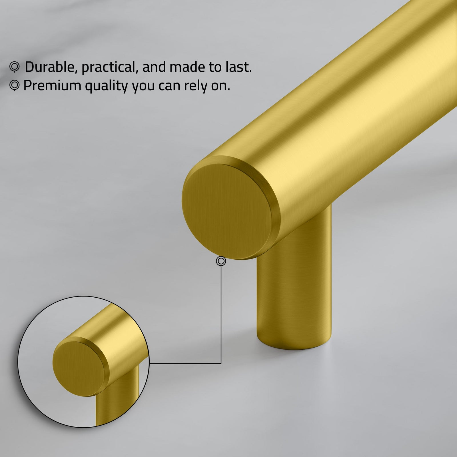 Dowell Cabinet Handle, Stainless Steel/Aluminum Construction Bar Plulls 3001 Series