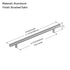 Dowell Cabinet Handle, Stainless Steel/Aluminum Construction Bar Plulls 3001 Series