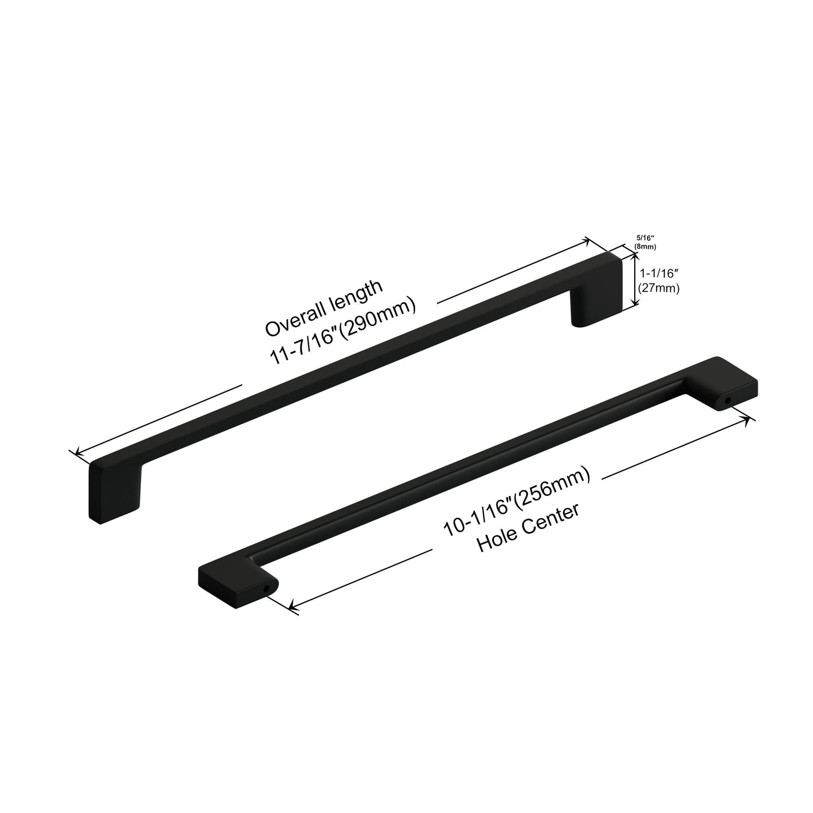 Dowell Cabinet Pulls - Zinc Alloy, Cabinet Drawer/Door Pulls/Handles - 3008 Series