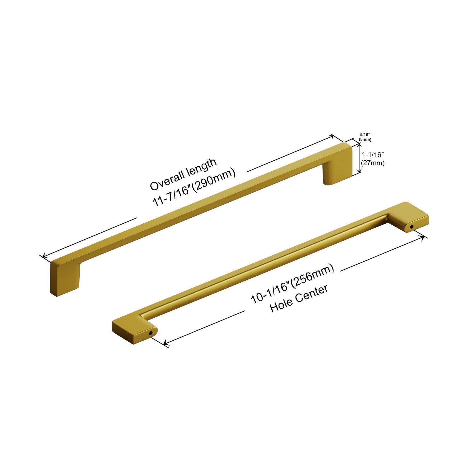 Dowell Cabinet Pulls - Zinc Alloy, Cabinet Drawer/Door Pulls/Handles - 3008 Series