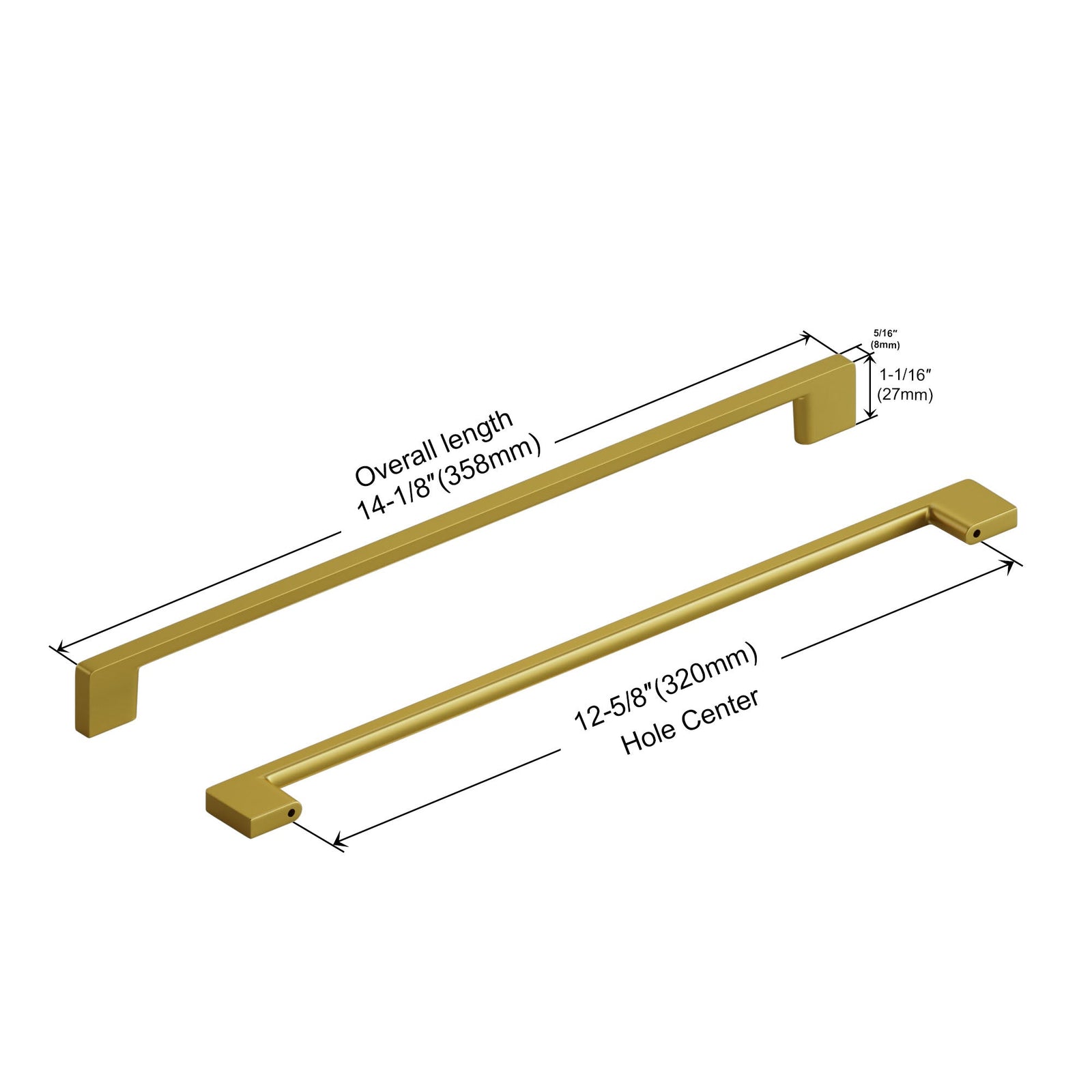 Dowell Cabinet Pulls - Zinc Alloy, Cabinet Drawer/Door Pulls/Handles - 3008 Series