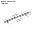 Dowell Cabinet Handle, Stainless Steel/Aluminum Construction Bar Plulls 3001 Series