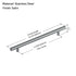 Dowell Cabinet Handle, Stainless Steel/Aluminum Construction Bar Plulls 3001 Series