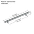 Dowell Cabinet Handle, Stainless Steel/Aluminum Construction Bar Plulls 3001 Series