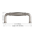 Dowell Cabinet Pulls Handle, Zinc Alloy 3132 Series-10Pack