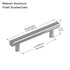 Dowell Cabinet Handle, Stainless Steel/Aluminum Construction Bar Plulls 3001 Series