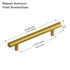 Dowell Cabinet Handle, Stainless Steel/Aluminum Construction Bar Plulls 3001 Series