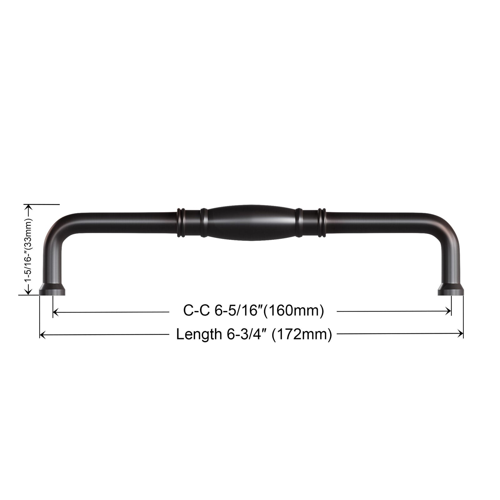 Dowell Cabinet Pulls Handle, Zinc Alloy 3132 Series-10Pack