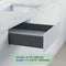Dowell Slim Metal Drawer Kit, Soft-Close Full Extension Undermount Slides Drawer System, Dark Gray Cabinet Drawer Set for Kitchen & Bathroom