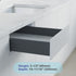 Dowell Slim Metal Drawer Kit, Soft-Close Full Extension Undermount Slides Drawer System, Dark Gray Cabinet Drawer Set for Kitchen & Bathroom