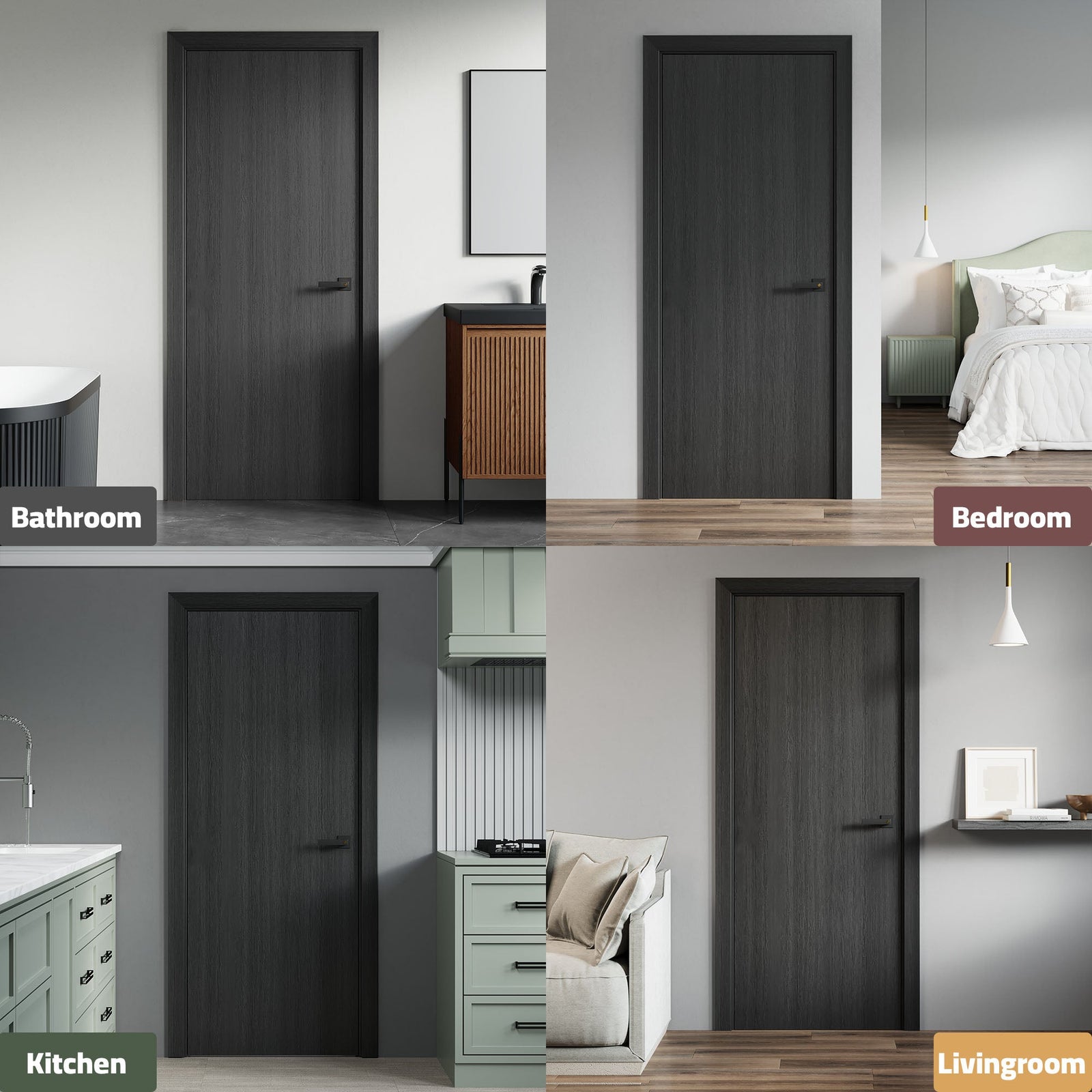 Dowell Flush Door Slab, Door Frame Kit