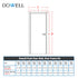 Dowell Flush Door Slab, Door Frame Kit