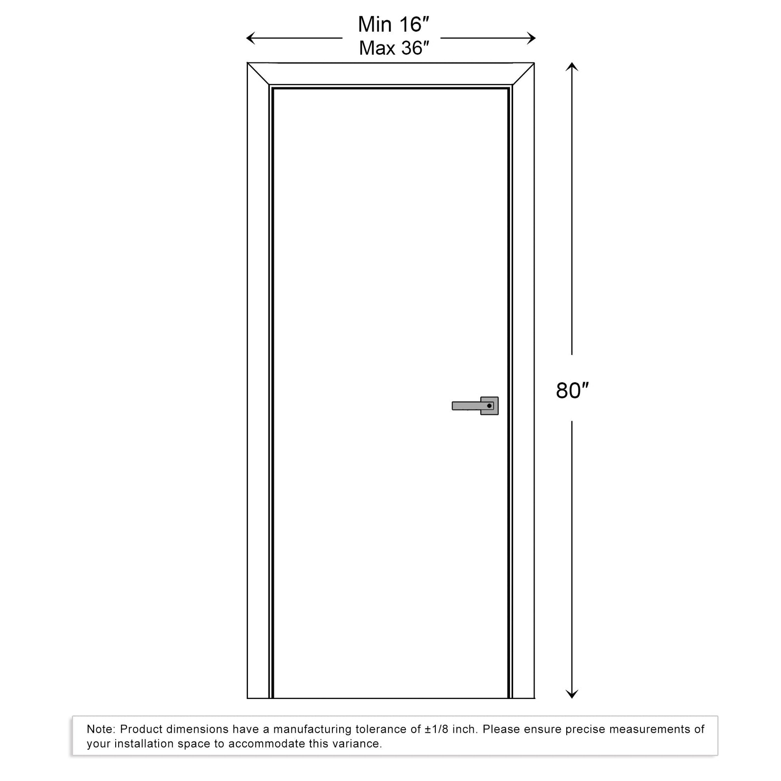 Dowell Flush Door Slab, Door Frame Kit