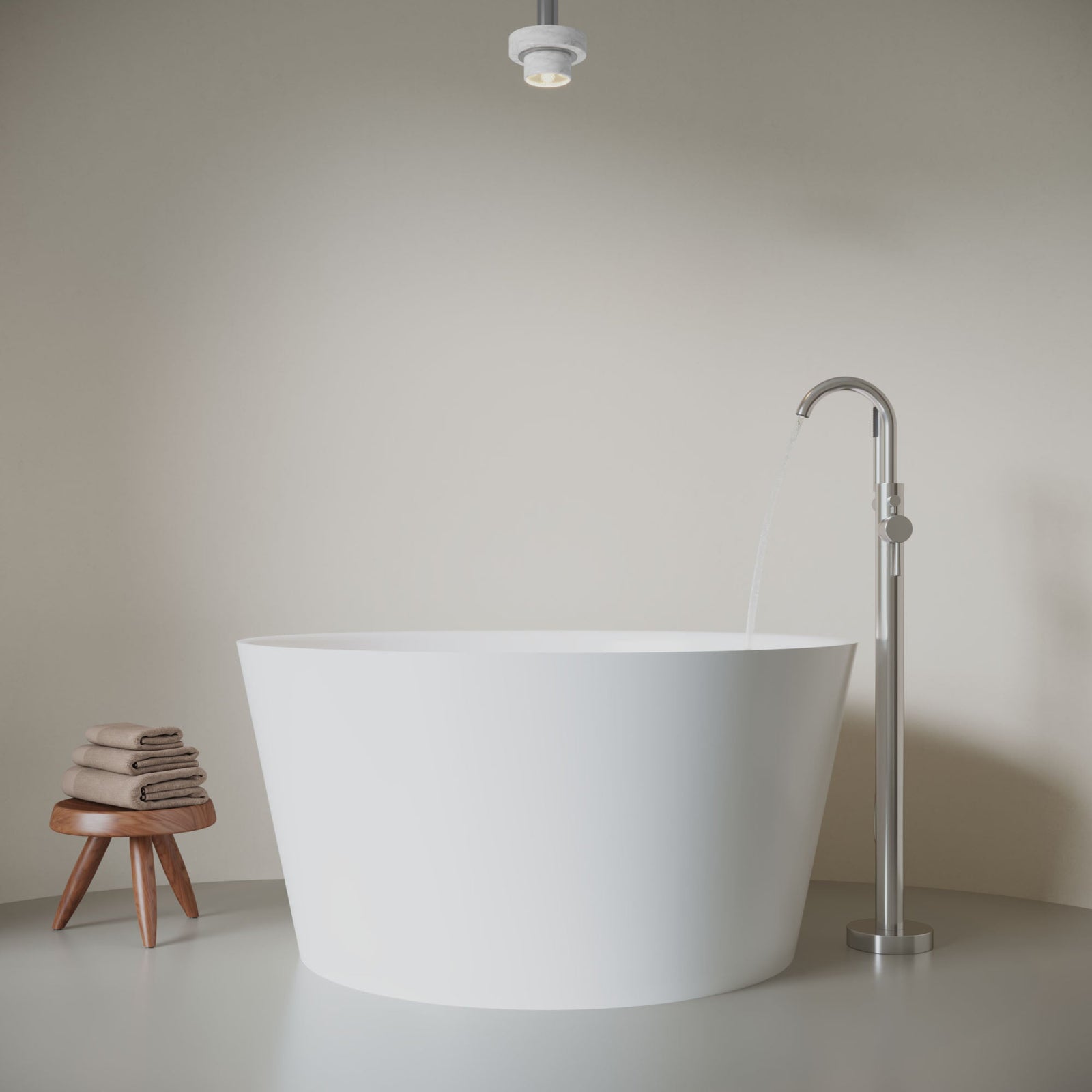 Dowell Freestanding Bathtub Faucet - 8003 001 Series, Floor Mounted Brass Bathroom Tub Faucets with Hand Shower