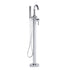 Dowell Freestanding Bathtub Faucet - 8003 001 Series, Floor Mounted Brass Bathroom Tub Faucets with Hand Shower