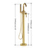 Dowell Freestanding Bathtub Faucet - 8003 001 Series, Floor Mounted Brass Bathroom Tub Faucets with Hand Shower
